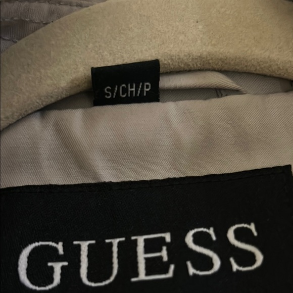 Guess Gray Double-Breasted Trench Coat - Picture 6 of 7